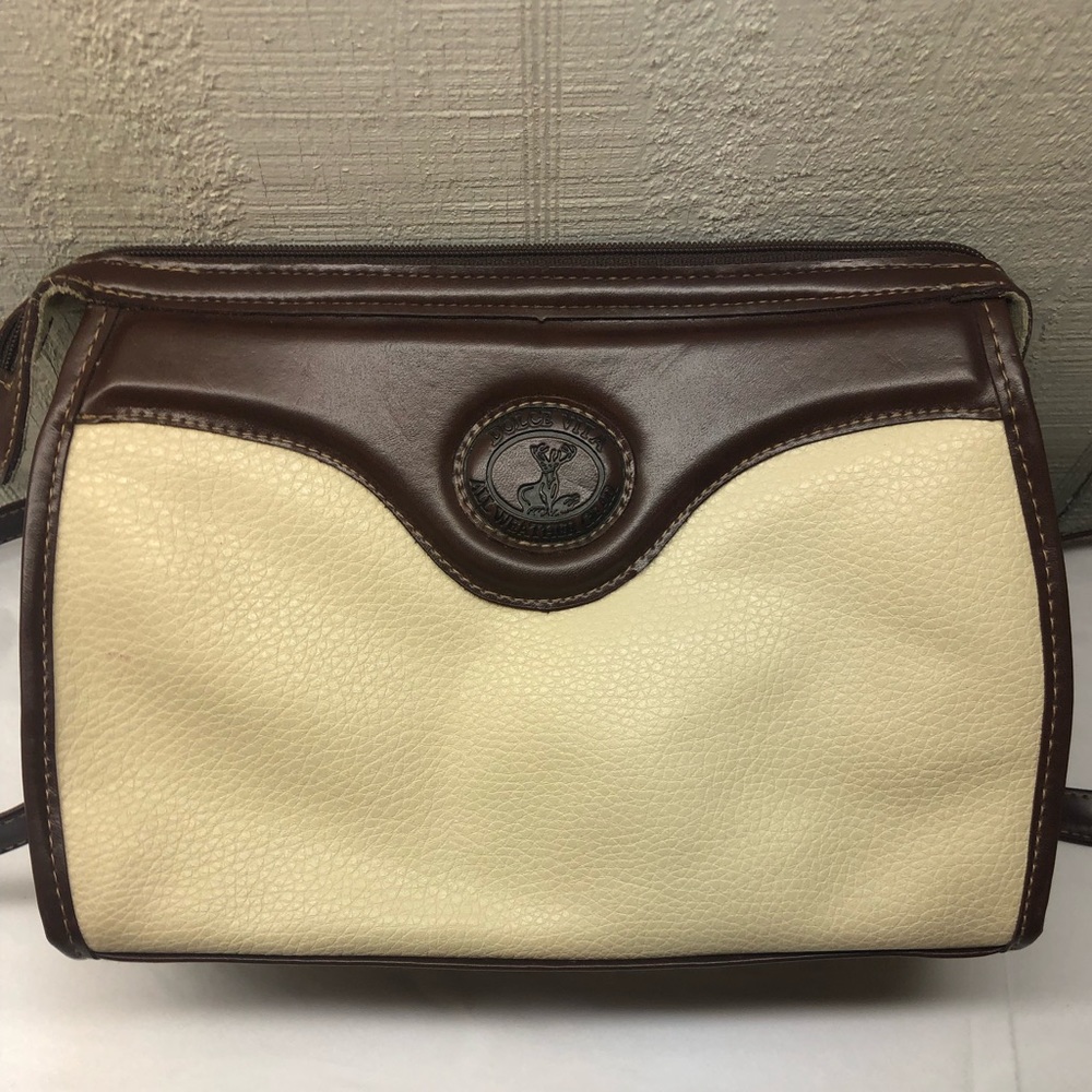 Vintage NWT Dolce Vita Classic Jackson Womens Small Purse Handbag White/Brown